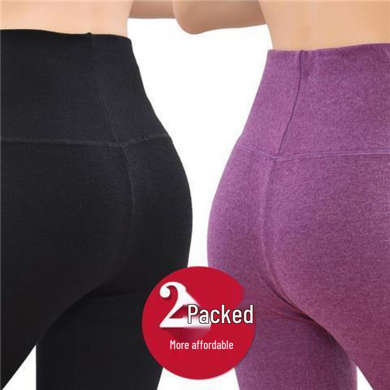 High Waist Thermal Knee-Lined Leggings for Women - Thick, Fleece-Lined, Winter Warmth and Body Shaping.