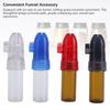 4PCS Portable Spices Dispenser with Knob Switch PP Refillable Mini Spices Storage Bottle Salt and Pepper Shaker with Funnel for Camping Travel