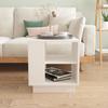  Coffee Table, White, 40x40x43 Cm, Wood-based Material