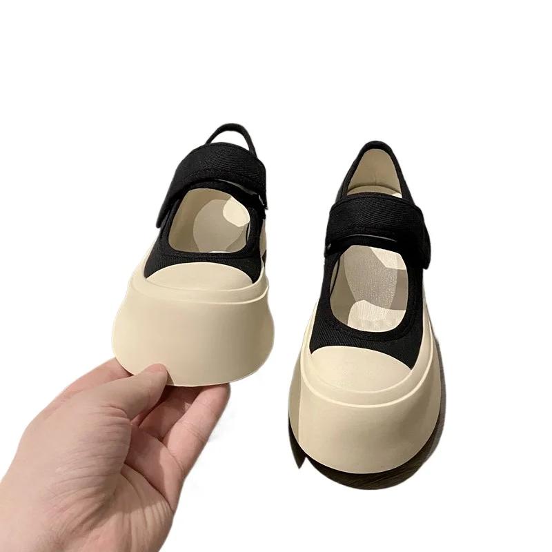 Fashion Women's Shoes 2025 Canvas Women's Vulcanize Shoes Platform Outdoor Women Sneakers Solid Shallow Round Toe Ladies Casual Sneakers