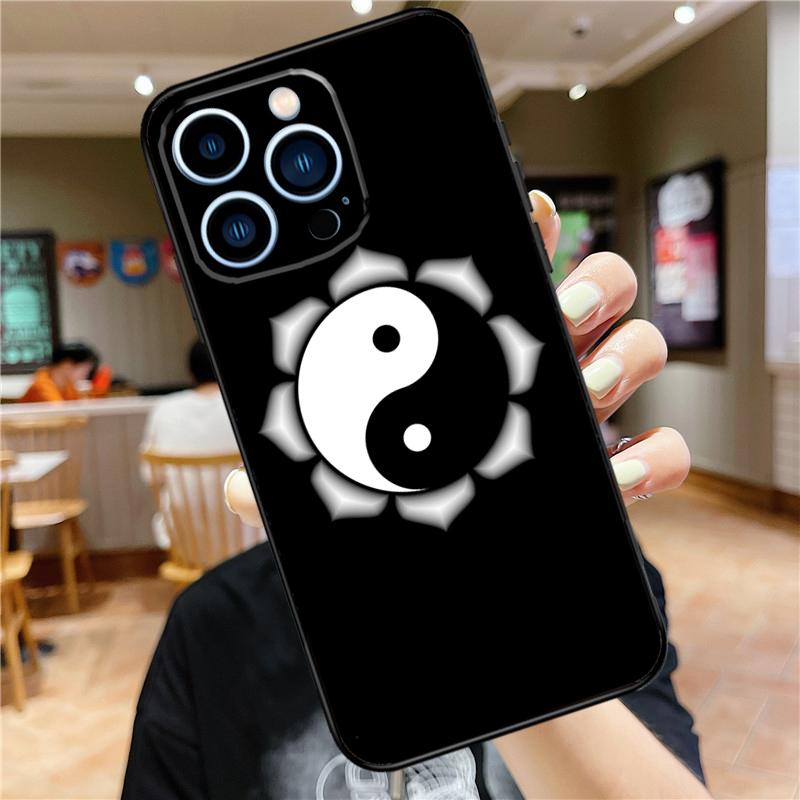 Eight Diagrams Taiji Yin Yang Soft Case For iPhone 16 15 Pro Max 14 Plus 13 12 Mini 11 XS Max X XR 7 8 Back Cover