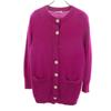 YVES SAINT LAURENT 90s Old Long sleeve knit cardigan M Purple Women Used