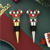 Christmas Crutch Red Wine Stopper Food-grade Wine Preservation Sealed Wine Bottle Stopper Christmas