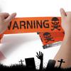 Halloween Warning Tape Caution Barrier Festival Warning Streamer Spooky Party Haunted House Outdoor Porch Yard Halloween Decoration Supplies