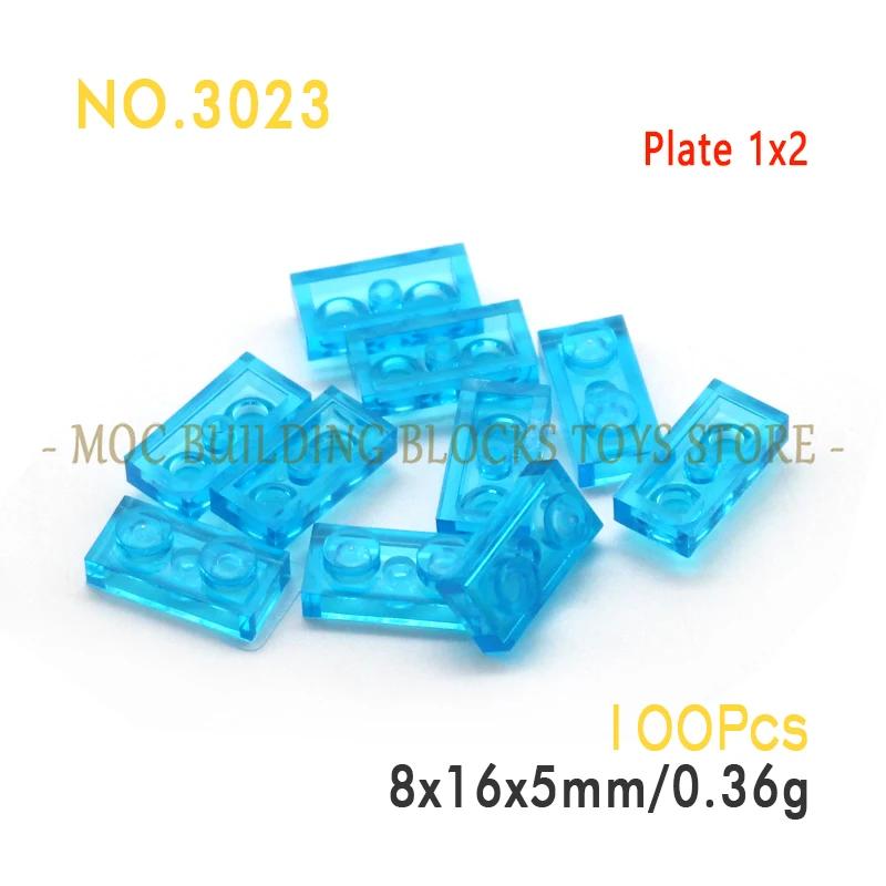 Moc Parts 3023 Plate 1X2 Building Block Bricks Classic Diy Architecture Creative Education Compatible With Accessories Toys