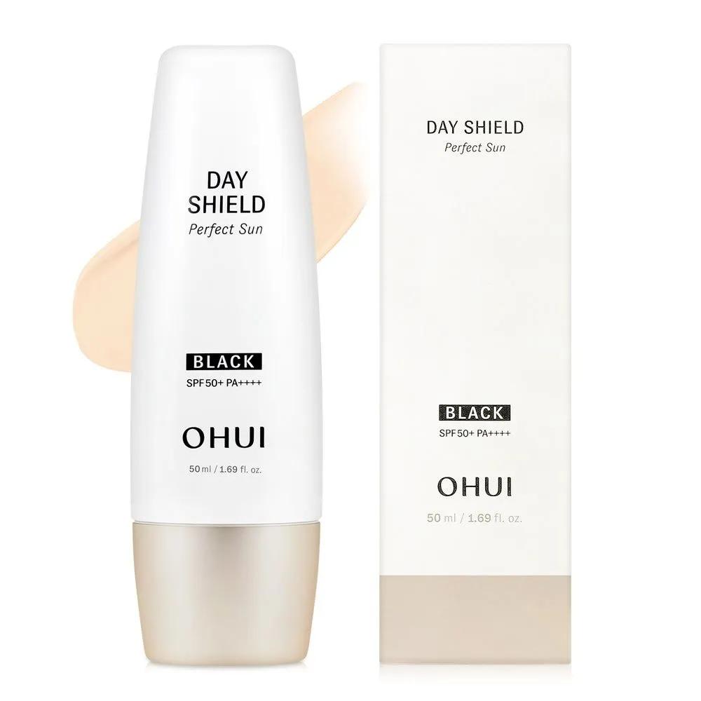 

O HUI Day Shield Perfect Sun Black 50ml Whitening Sun Cream that doubles as a sunscreen base SPF50+