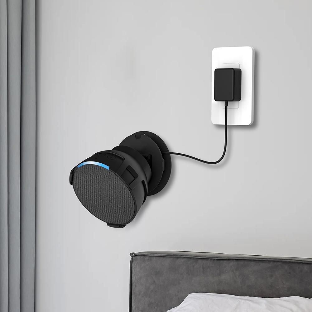 Wall-mounted Speaker Box Storage Rack Space Saving Prevent Falling Home Decoration Built-in Cable Management for  Echo Pop