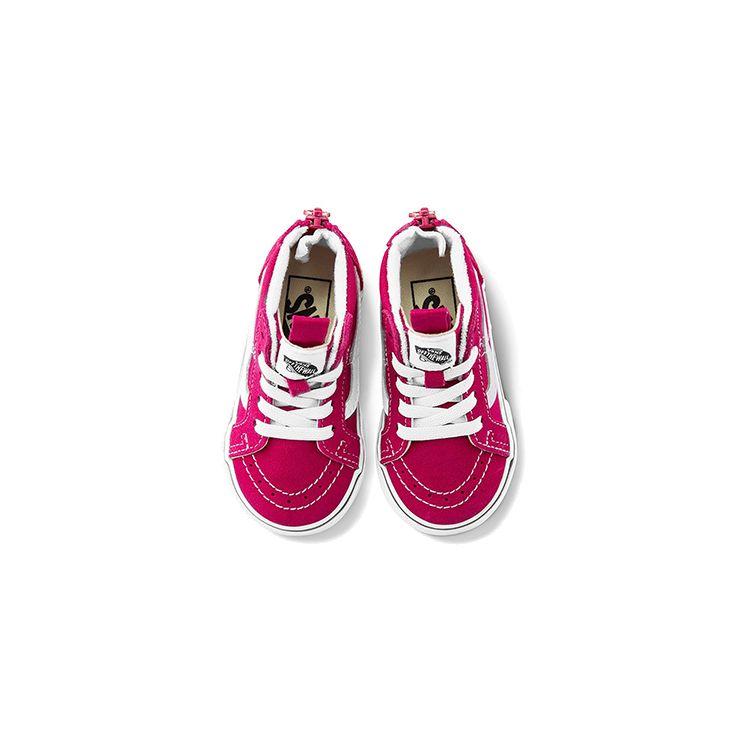 Vans Sk8-Hi Zip Durable High-Top Skate Shoes Baby Sneakers Magenta VN0A4BV12NE