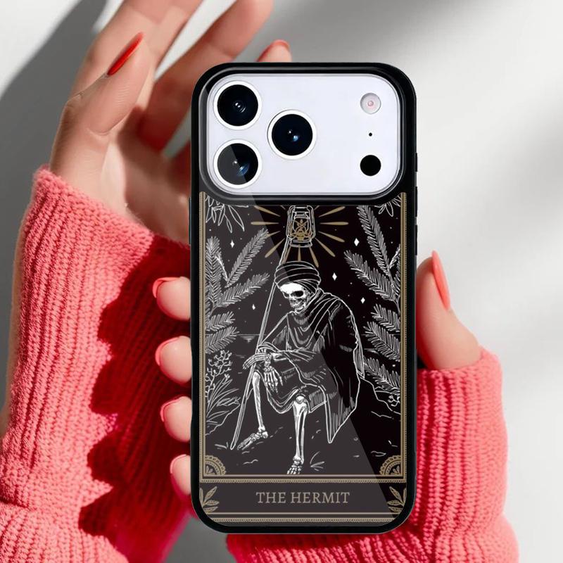 The Hermit Tarot Card Witchcraft Phone Case for iPhone 17 Air 16e 15 14 13 Pro Max Back Cover for 12 11 Pro Coque