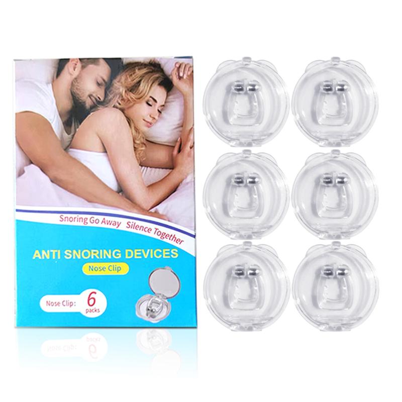 Silicone Magnetic Sleep Tray Sleeping Aid Apnea Guard Night Device with Case Snoring Solution Anti Snore Stop Snoring Nose Clip
