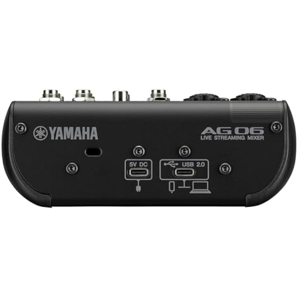 Yamaha (YAMAHA) live streaming mixer 6 channel black AG06MK2 B
