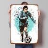 Soccer Player Poster Customized Vintage Metal Signs Wall Art Retro Tin Plaque for Mancave Interior Decoration Living Room Decor