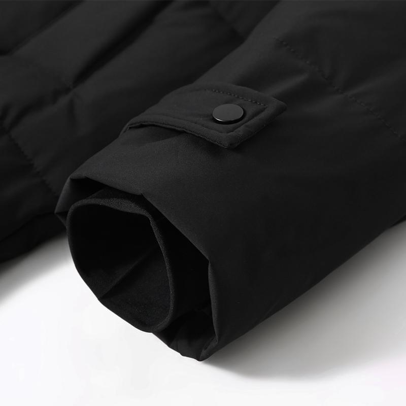 Taglie Forti 4XL-11XL Moda Parka Invernale Cappotto Lungo da Uomo con Cappuccio Casual Largo Nero Spesso Caldo Oversize Capispalla Giubbotti da Uomo