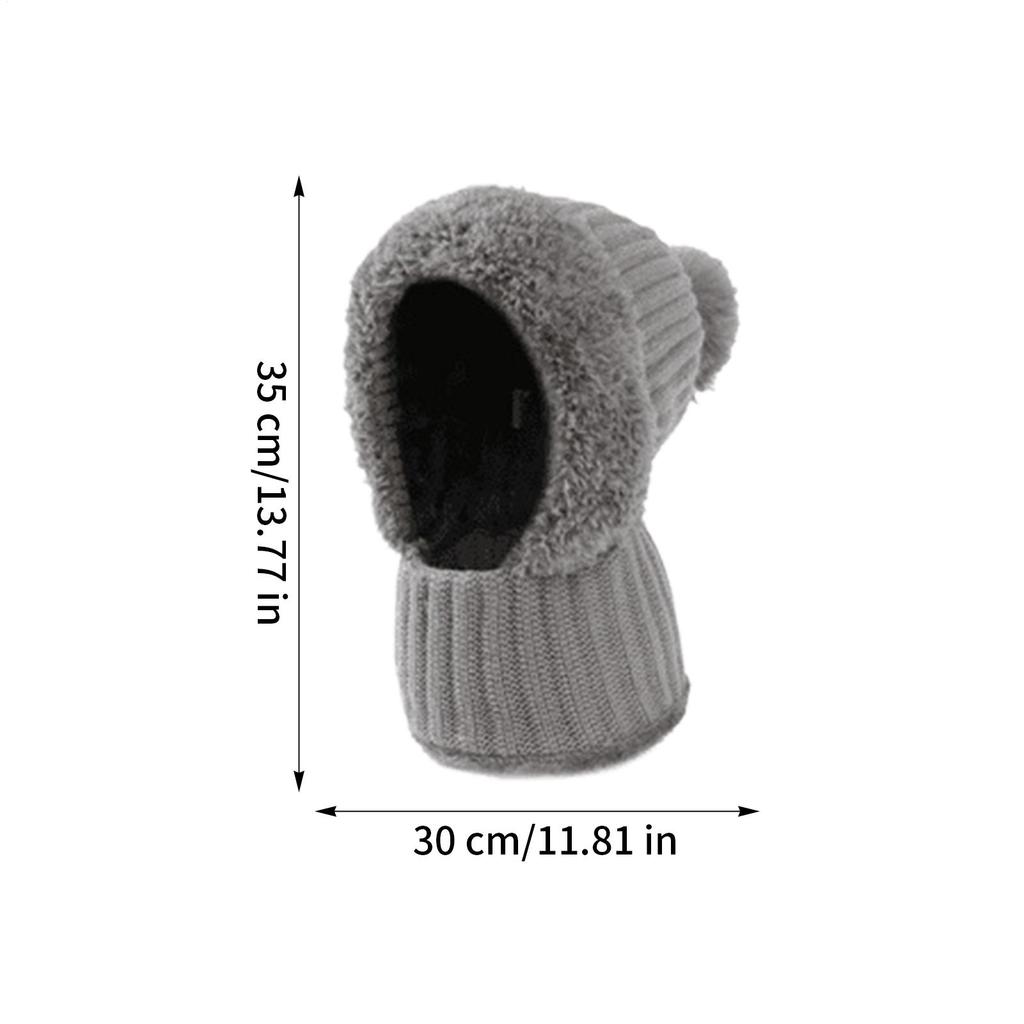 Women's Beanie Fall Beanie With Neck Gaiter Fleece Lining Cute Hats For Women With Ear Flaps For Cold Weather Autumn Hiking