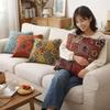 Retro Ethnic Style Cushion Super Soft Throw Pillows Household Decorative Cushion  Living Room Decor