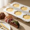 Hitzebeständige 3D-Blumen-Mousse-Kuchenform 6 Mulden Backform Kuchenformen Puddingform Gebäckherstellung