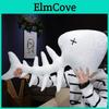 Fish Bone Plush Pillow With Embroidered Design For Sofa Decor And Sleep Comfort