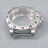 39MM Old EXP 24 Hour GMT Steel Bezel Watch Case for NH34 NH35 NH36 Movement Sapphire Glass Explorer Watches Case Accessories