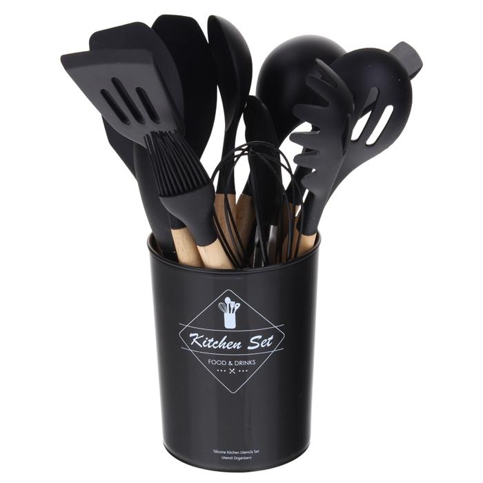 Kitchen Utensils Kitchen Utensil Set Silicone Teflon Wooden Accessories