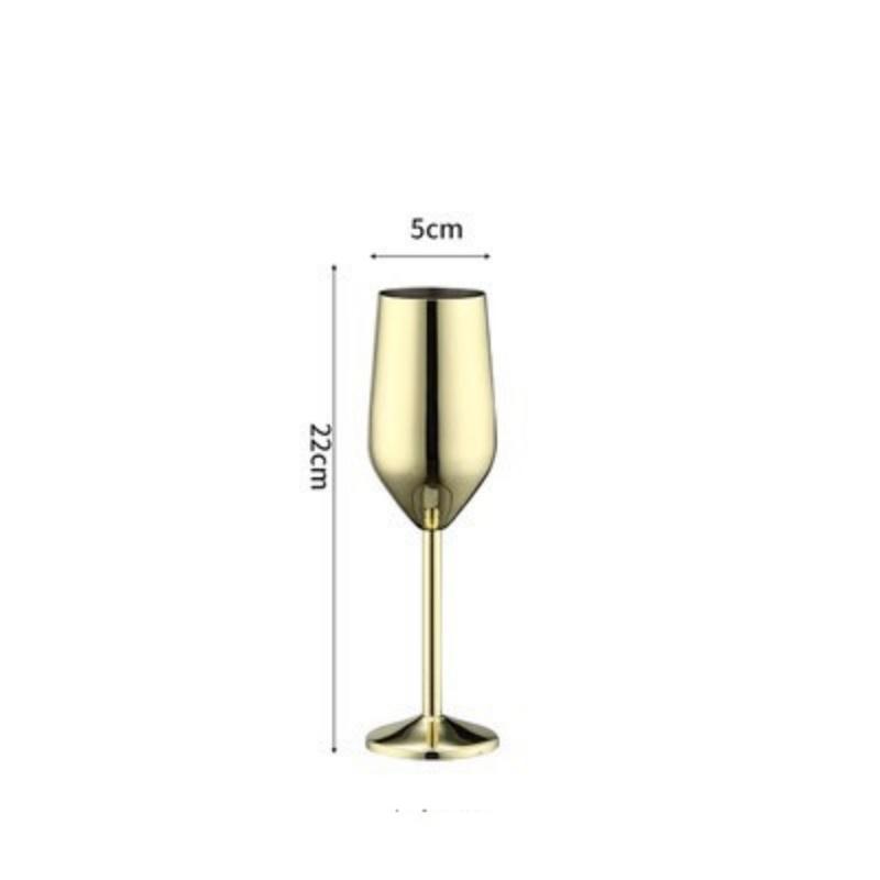 Stainless Steel Champagne Glases Electroplating Agave Cup Liquor Cocktail Goblet Juice Tumbler Party Restaurant Drinkware Cup