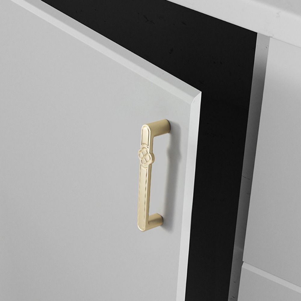 Gold Zinc Zinc Zinc Alloy Drawer Pulls Single Hole Single Hole Handles Chinese Style Cabinet Handles  Drawer