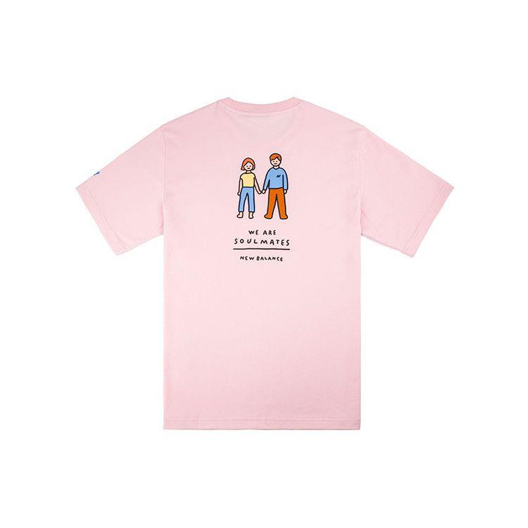 

Футболка с короткими рукавами New Balance x Zero Per Zero, ограниченная серия, топы унисекс, розовые NEA3V973-PK