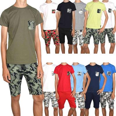 Pojkar sommarset T-shirt och cargo shorts