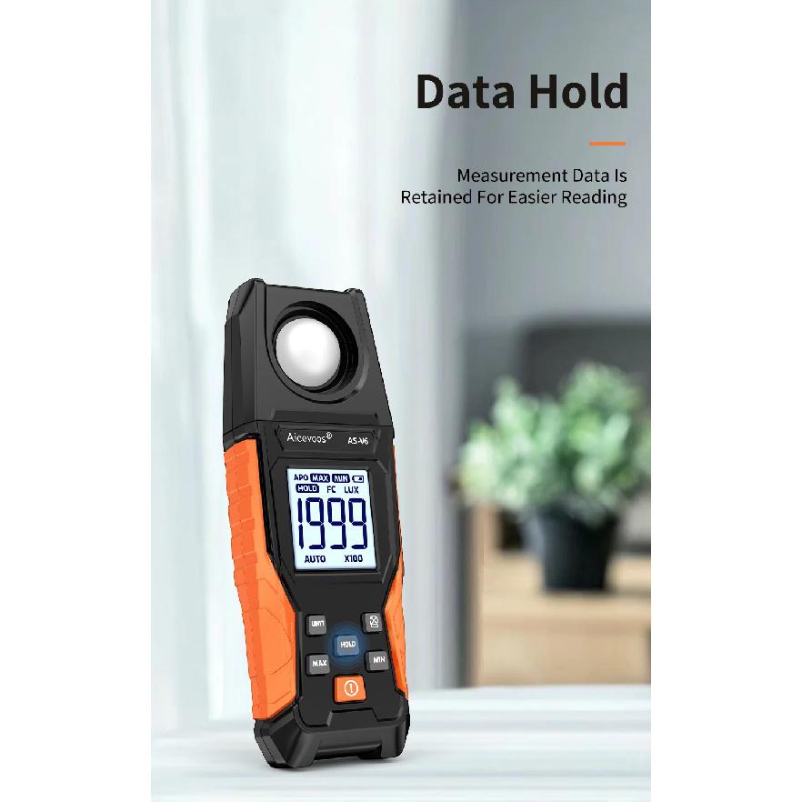 Aicevoos Digital Illuminance Meter,High Precision Handheld Light Meter,Luxmeter Luminance Lux Test,Illuminance Tester,Lux Meter