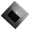 Motion Sensor Stair Light ABS Recessed LED Solar Stair Lights for Decks Steps Fence Patio Yard Pathway Black Sensor