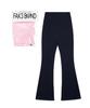 GRAVER [Set]Bootscut Pants+Stripe Waist Band