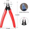 Wire Cutter 2PCS Precision Flush Cutters Side Cutter Small Cable Snips Diagonal Pliers for 3D Print,Plastic Models,Jewelry