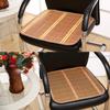 Summer Random Bamboo Cool Mat Breathable Seat Cushion Home and Office Chair Cool Mat Bamboo Silk Dining Chair Cushion