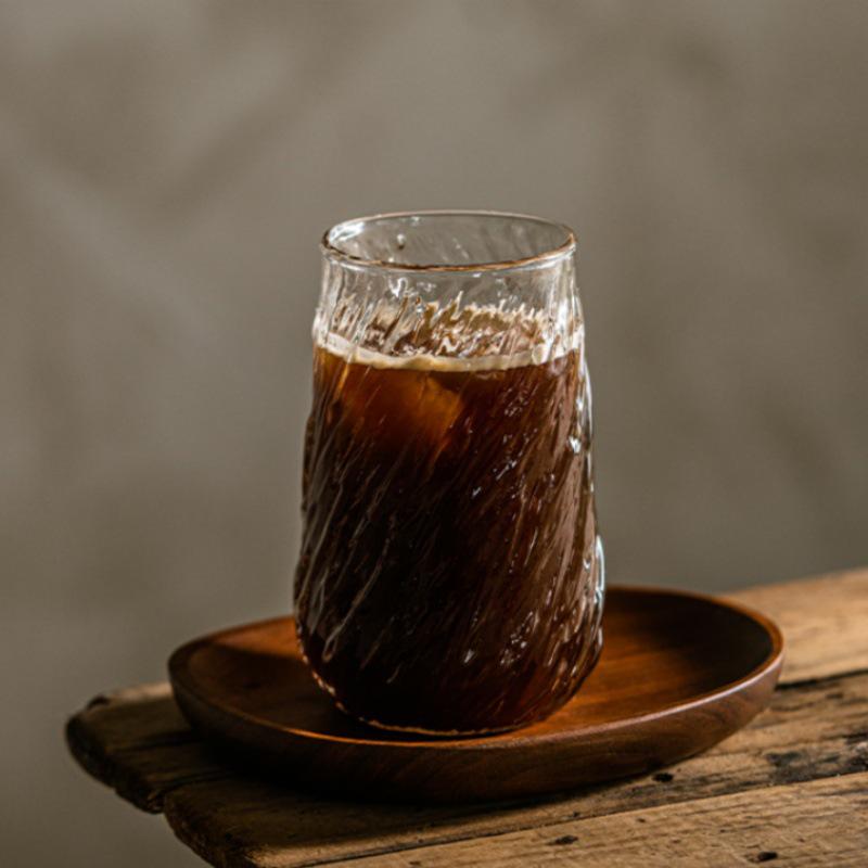 

Large Capacity Heat-Resistant Spiral Glass Cup - Vertical Stripe Design