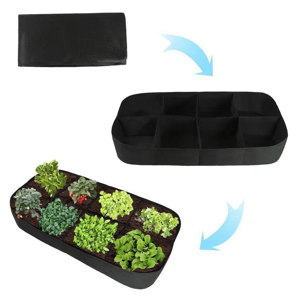 Plant Planting Bags Felt For Effective Growth Reusable Multi Grid Planting Bags