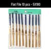 Titanium-Plated Diamond File Set: Flat/Incline with Extra Grade Carborundum for Precision Shaping, Free Shipping