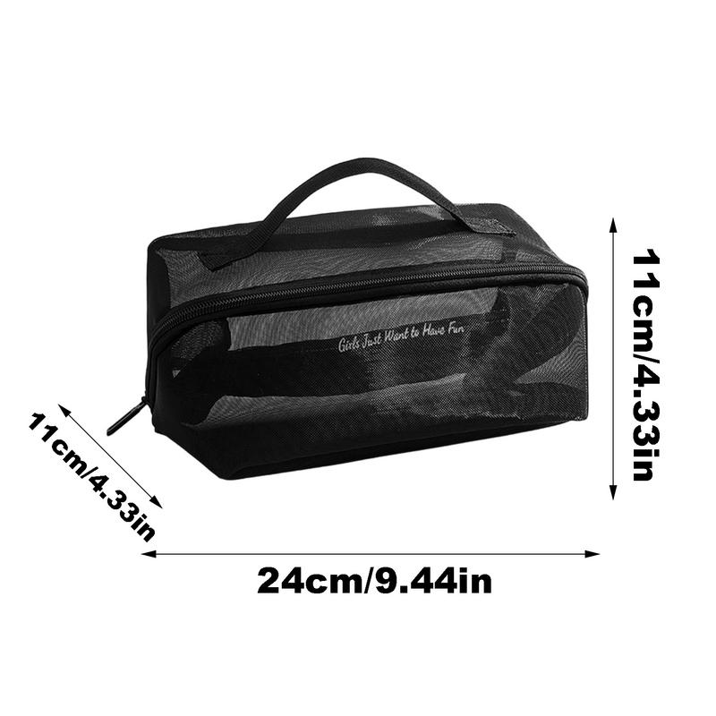 Portable Travel Mesh Shower Tote Bag Suitable for Sports Storage Travel Bag Cosmetic Jewelry Toiletry Bag