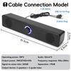 Home Theater Soundbar Speaker USB Powered Wired Soundbar Surround Sound PC Soundbar  Gaming