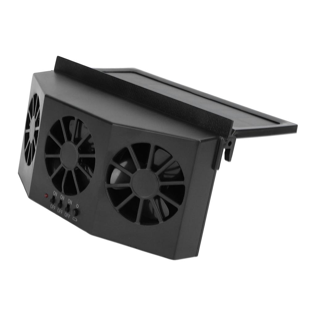 Car Exhaust Fan Solar Powered 3 Fans Ventilation Cooling Odor and Humidity Removal Auto Ventilator