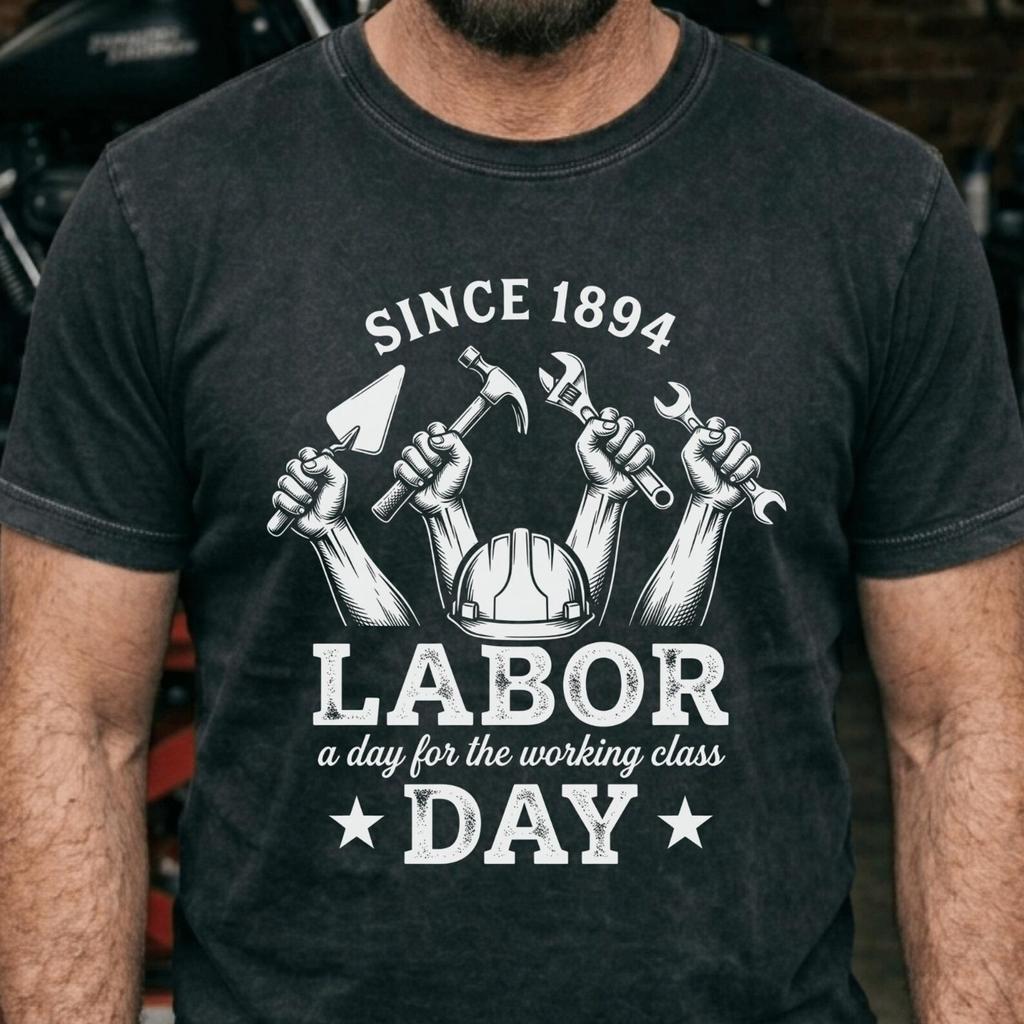 Labor Day Working Class Shirt, Patriotic Worker Tee, Union Pride Shirt, Blue Collar America T-Shirt, Comfort Colors Labor Day Gift