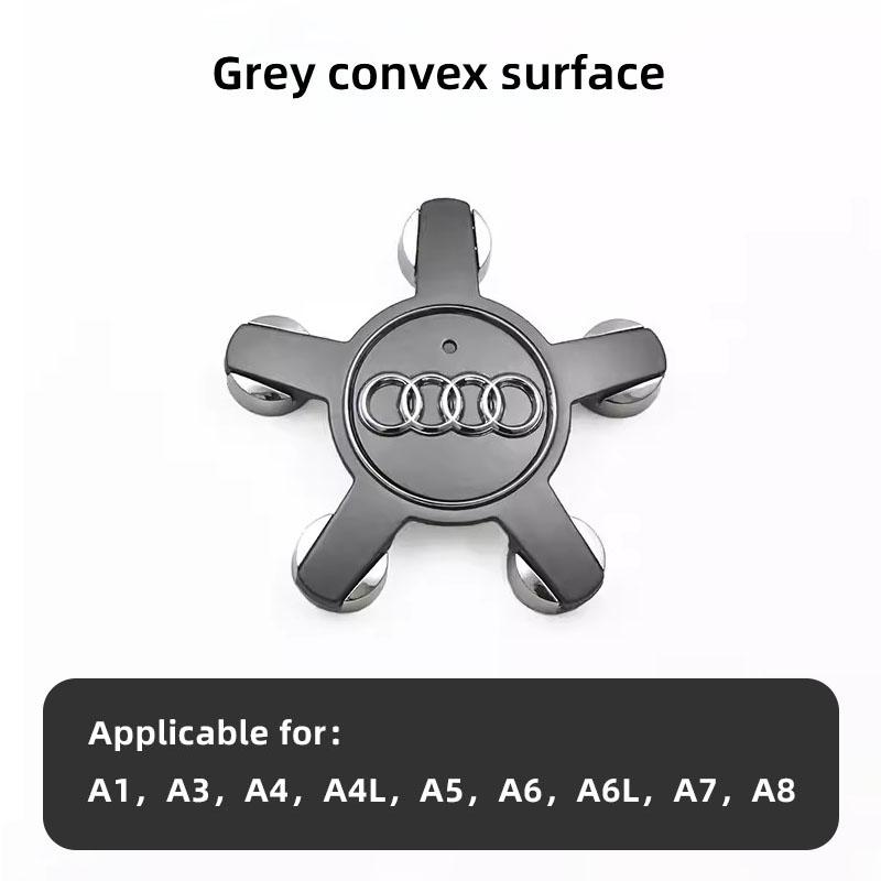 For Audi B6 4Pcs Car Wheel Hub Cap Emblem Rim Center Cover Auto Tire Accessories For Audi A3 A4 A5 A6 A7 A8 TT Q5 Q3 Q7 Q2 R8 SQ5 Quattro