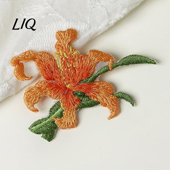 Iron-on Patch Flower Embroidered Patch, Iron On Sew Decorative Floral Applique for Jeans Shirts Hats Bags Repair And Decoration