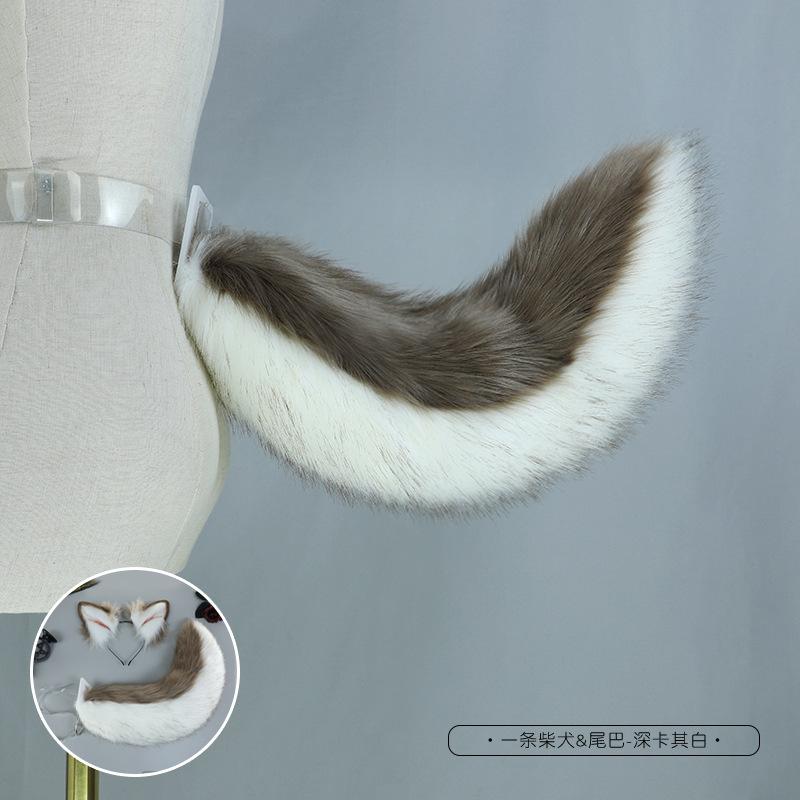 

Simulation Animal Ear Headband Plush Cosplay Dress Up Cosplay Shiba Inu Ears Face Wash Headband Headgear Hair Accessories