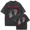 Japanese Hot Anime Nana Osaki Japanese Retro Washed Tshirt Tshirts Washed Vintage Loose Oversized Unisex Hot Product Classic
