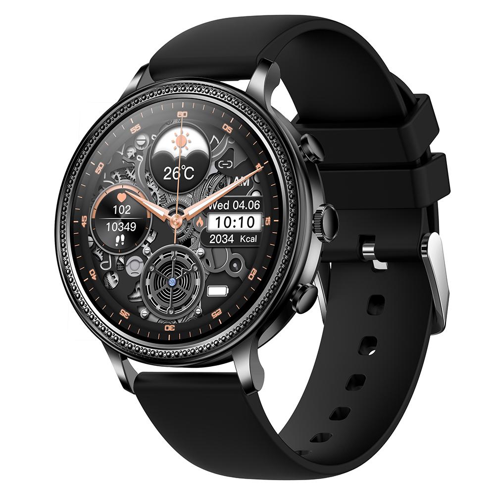 

V60 1.39 Full Touch Screen Fossil Smart Watch Waterproof Silicone Strap Women Bluetooth Call Bracelet with Heart Rate Sleep Monitor