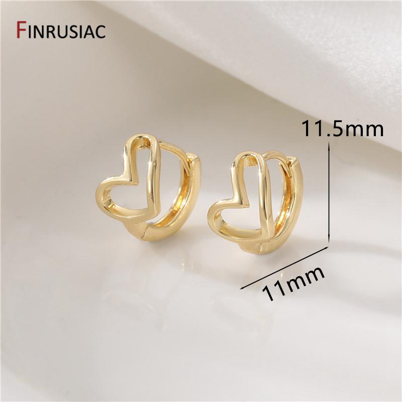 2026 New Simple Brass Gold Plated Hoop Earrings For Women Trendy Round Circle Unisex Earring Party Jewelry