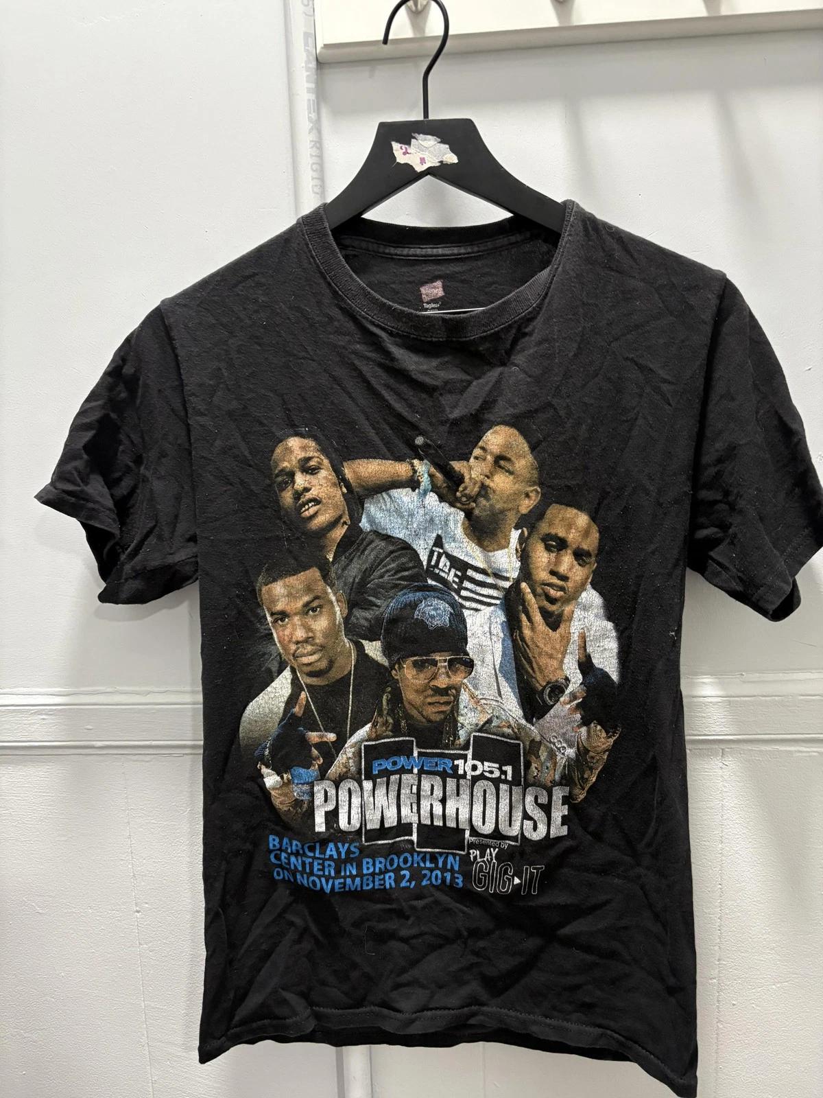 

Power 105.1 Powerhouse Shirt Mens Small Barclays Concert Rap Hip Hop 2013 Tee 3XL