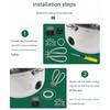 2Pieces 304 Stainless Steel Electric Kettle Heating Tube Set Fast Boiling Anti Dry Safety Design for Water Boilers