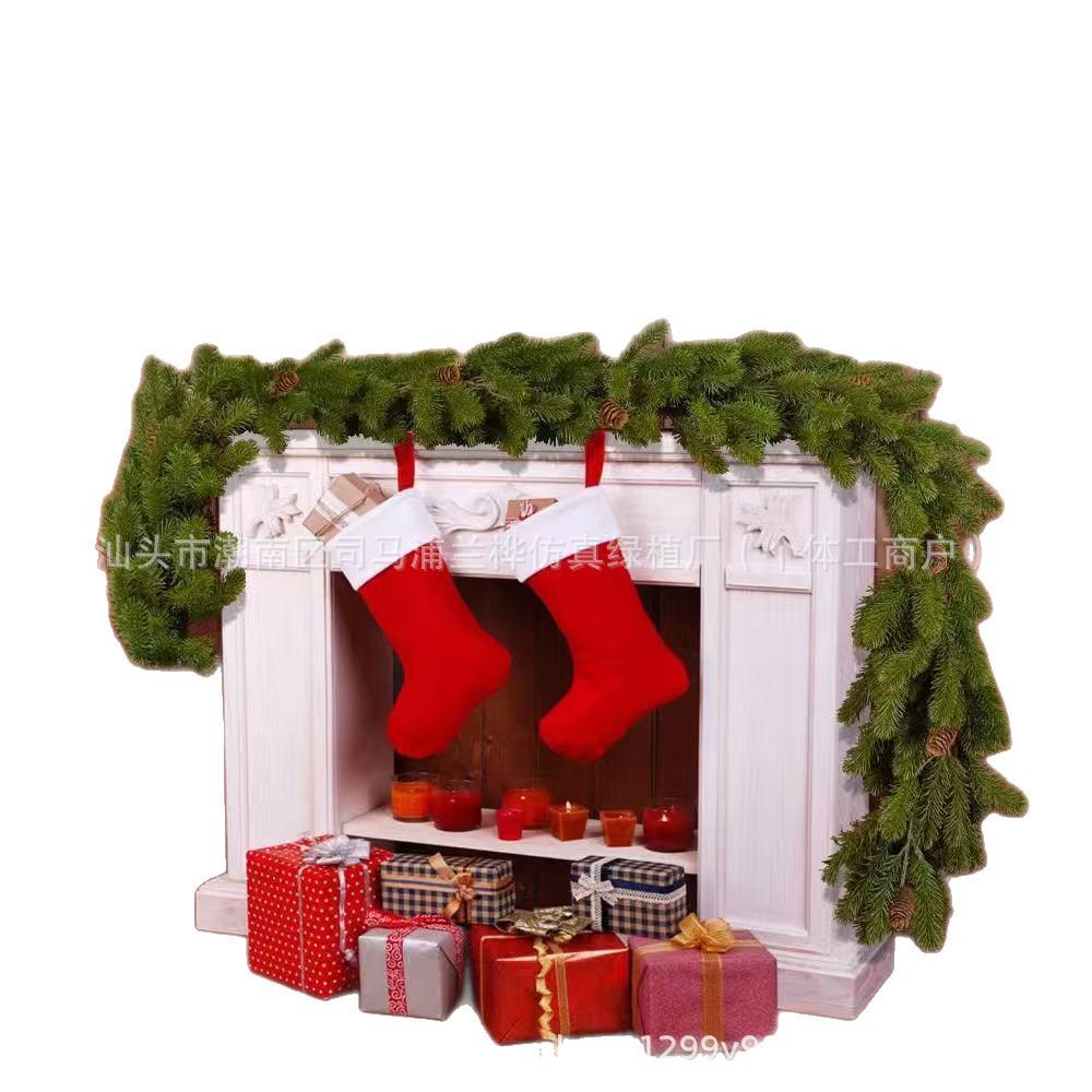 Christmas Greenery: Artificial Pine & Cypress Rattan Decoration for Homes & Restaurants