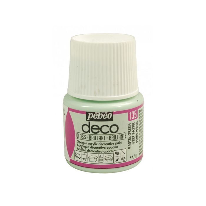 Peinture acrylique - PEBEO - Déco - Brillant - 45 ml - Vert Pastel