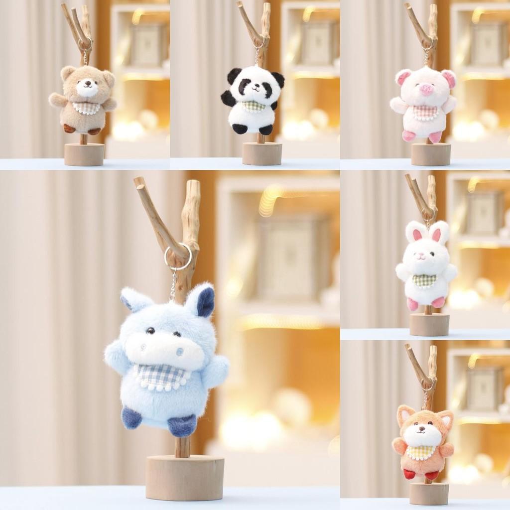Plush Toy Panda With Pp Cotton Filling Keychain For Kids Room Accessory Gift